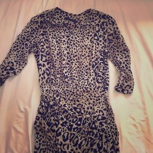 Cheetah print slouchy dress